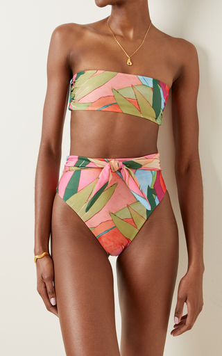 Goldie Printed High-Rise Bikini Bottom展示图