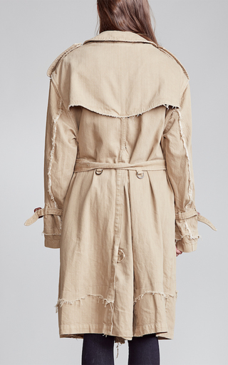 Shredded Cotton Trench Coat展示图