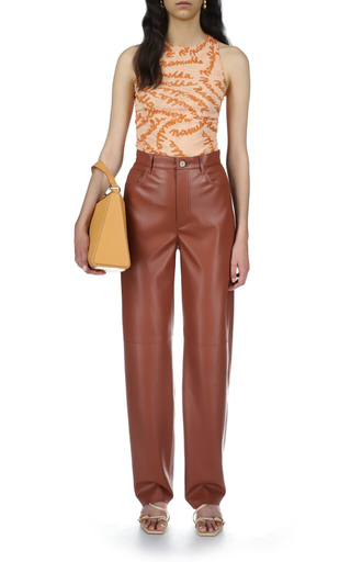 Radha Faux-Leather Wide-Leg Pants展示图