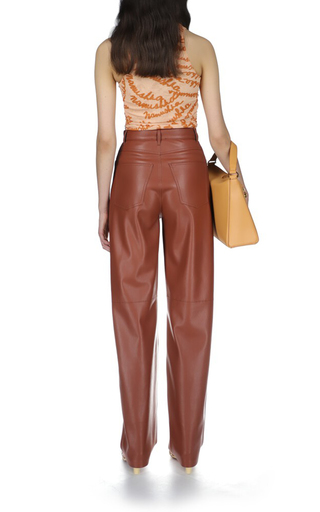 Radha Faux-Leather Wide-Leg Pants展示图