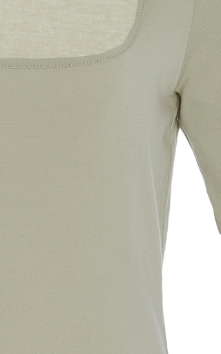 Cotton-Blend Short Sleeve Top展示图