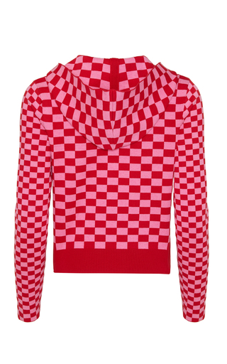 Owen Cotton Checkerboard Cardigan展示图