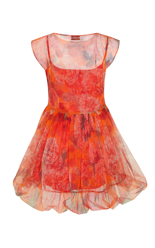 Winnie Bubble Hem Printed Tulle Dress展示图