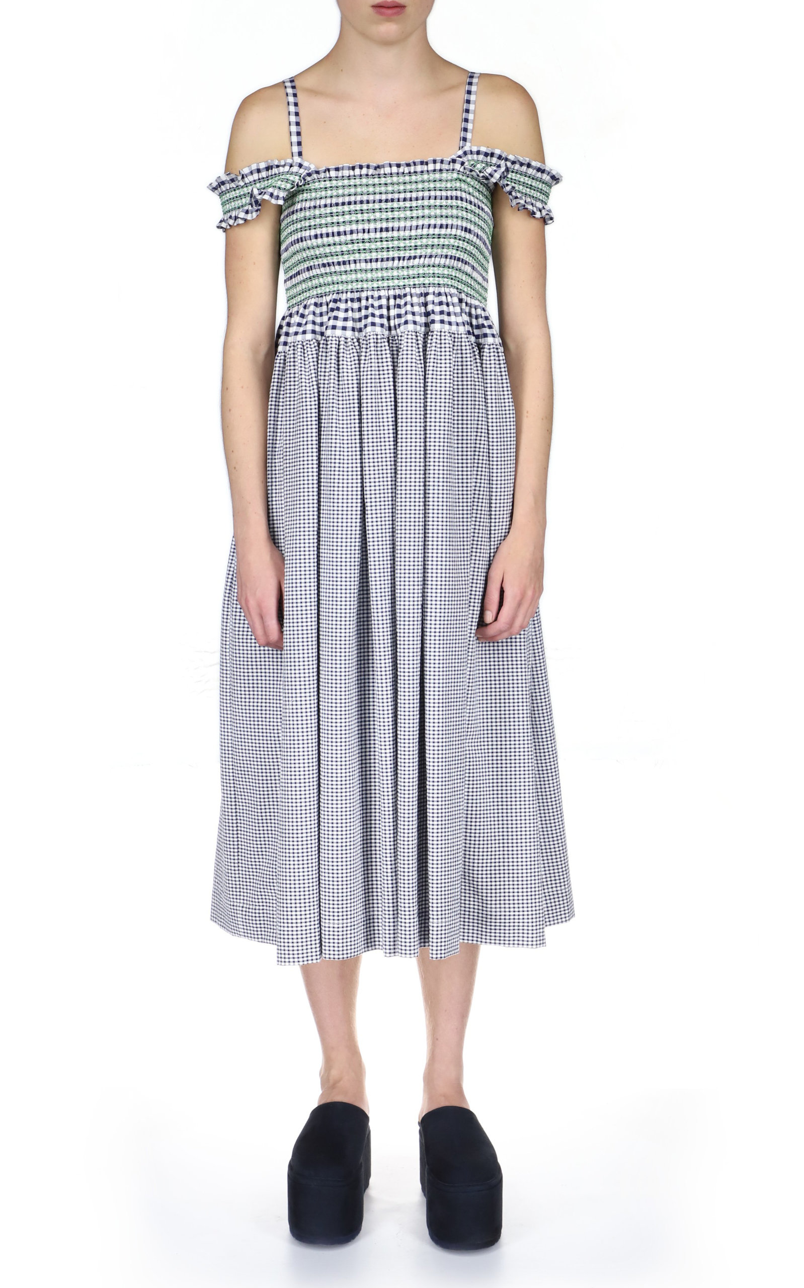cotton dress midi length
