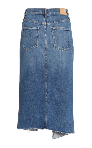 Aubrey Stretch Denim Knee-Length Skirt展示图