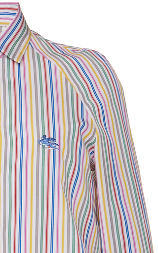 Striped Cotton-Poplin Shirt展示图