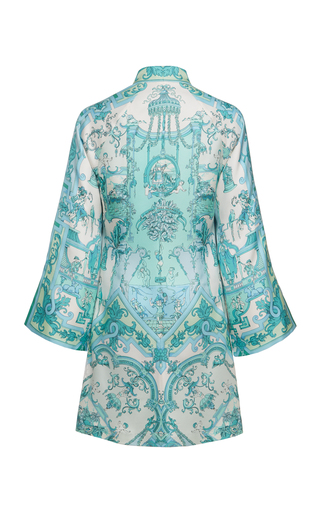 Printed Silk Cover-Up Dress展示图