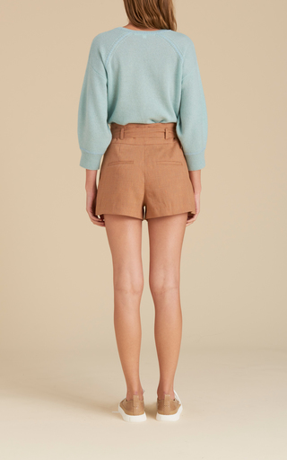 Borneo Belted Linen-Blend Shorts展示图