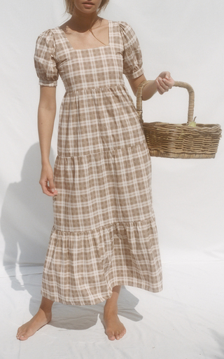 Aylah Cotton Poplin Midi Dress展示图