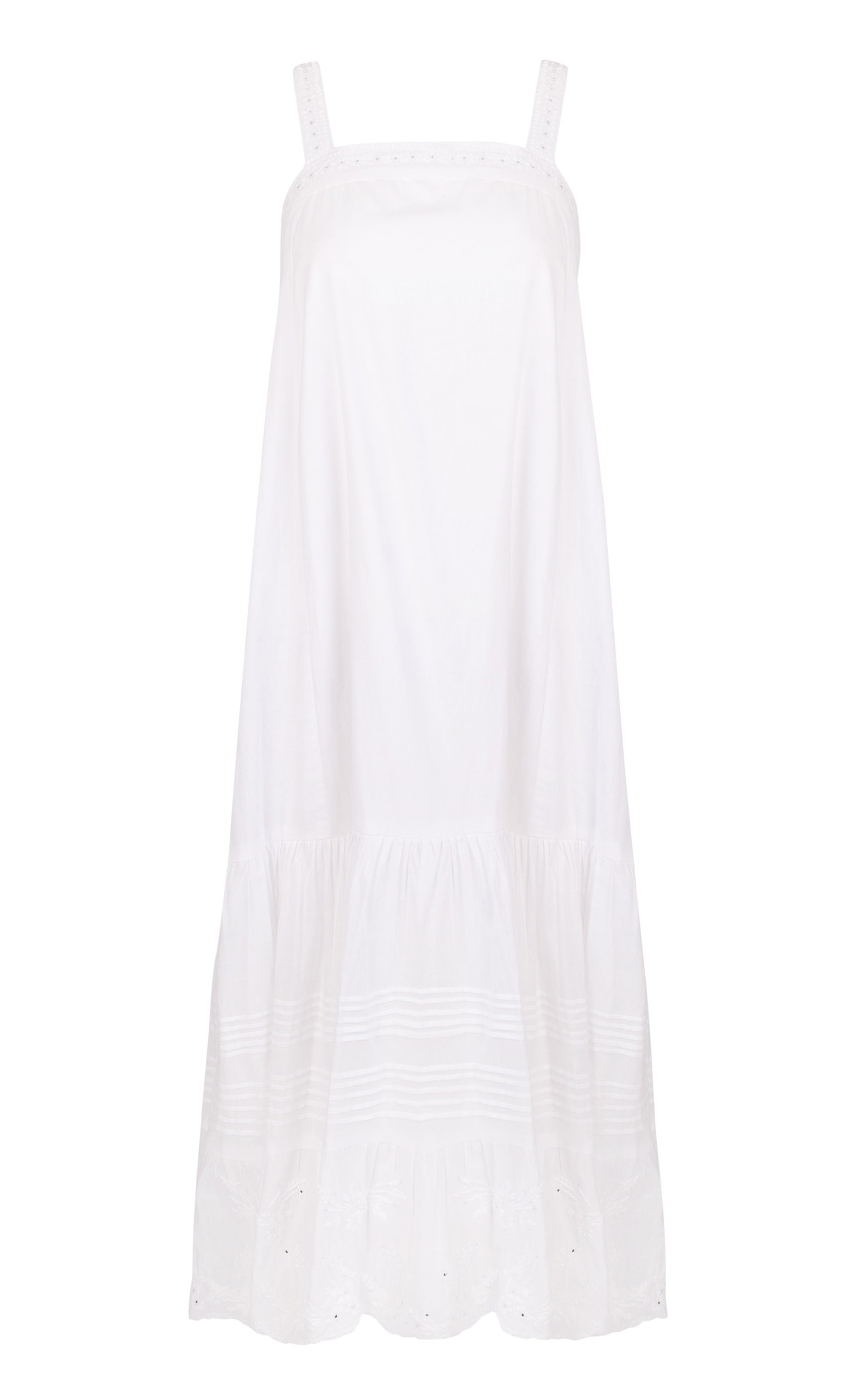 long white floaty dress