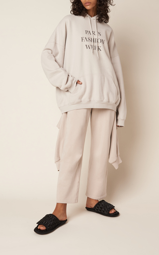 Oversized Fashion Week Cotton Hoodie展示图