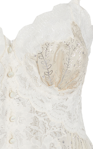 Lace-Trimmed Silk Top展示图