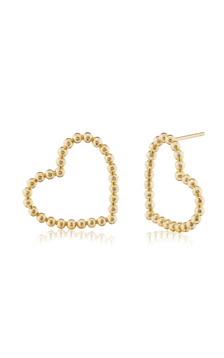 Confetti Sweetheart 18K Yellow Gold Earrings展示图