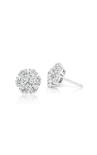 Posey 18K White Gold Diamond Earrings展示图