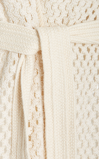 Panthea Fringed Open-Knit Robe展示图