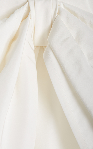 Exclusive Bow-Detailed Silk Faille Mini Dress展示图