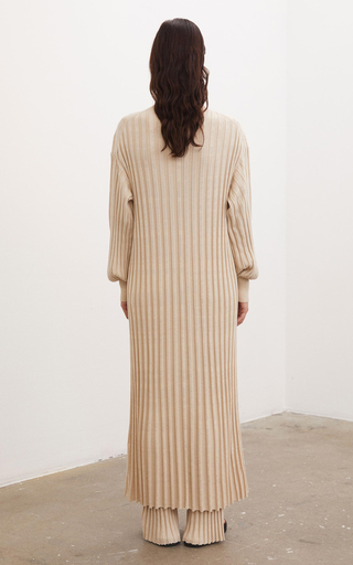 Arisarum Ribbed Knit Maxi Dress展示图