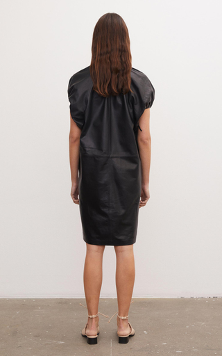 Datisca Leather Mini Dress展示图