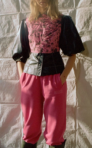 Printed Cotton-Poplin Cropped Top展示图