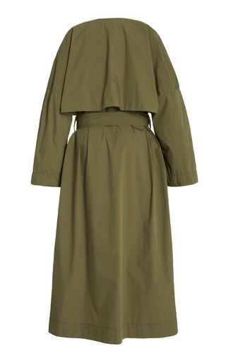 Belted Stretch Canvas Trench Coat展示图