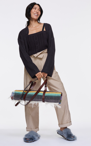 Sporty Power Gabardine Wide-Leg Pants展示图