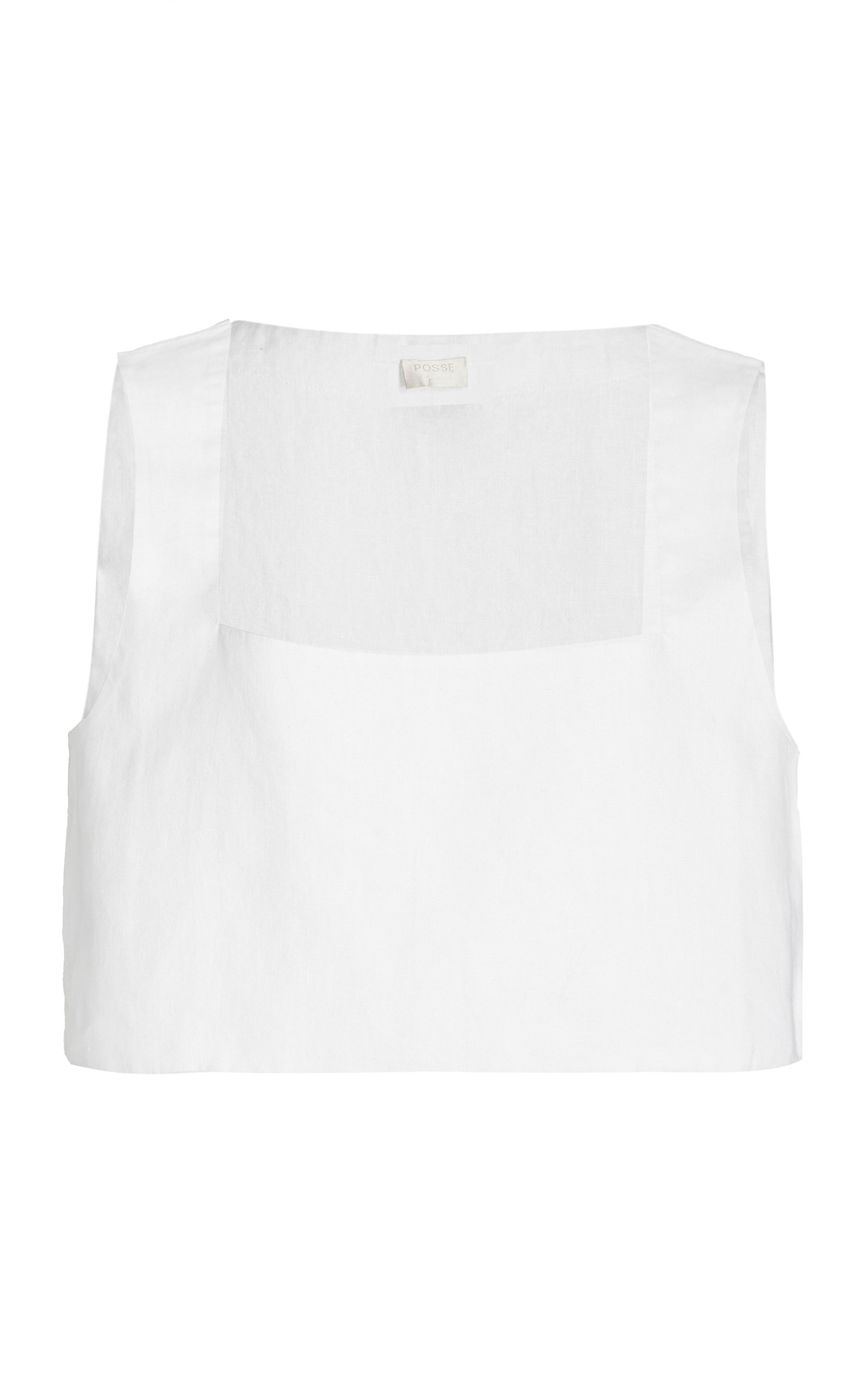 Exclusive Alice Linen Crop Top