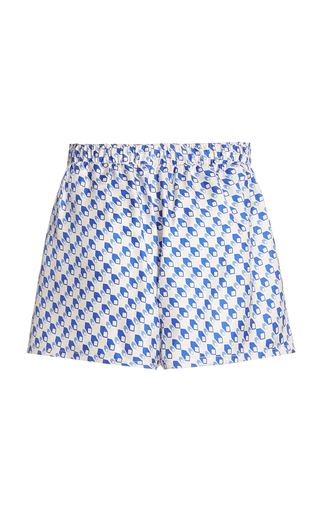 Leo Printed Silk-Twill Shorts展示图