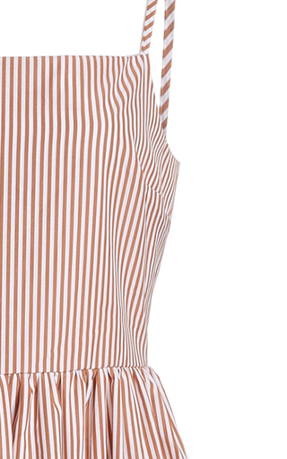 Gioia Striped Cotton Poplin Midi Dress展示图