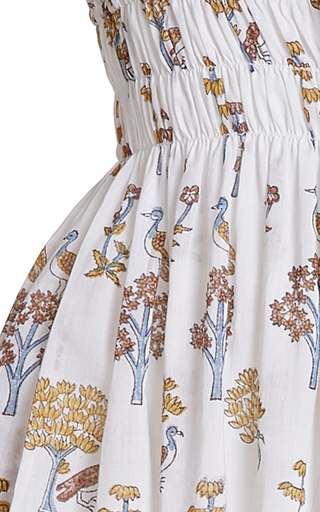 Gabriela Smocked Printed Cotton Midi Dress展示图