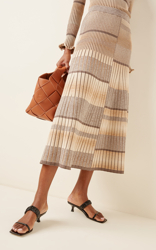 Louise Striped Midi Skirt展示图