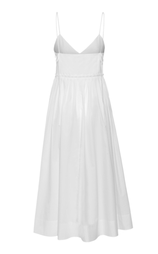 Aspen Washed Cotton Poplin Midi Dress展示图