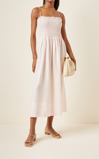 Lena Linen Maxi Dress展示图