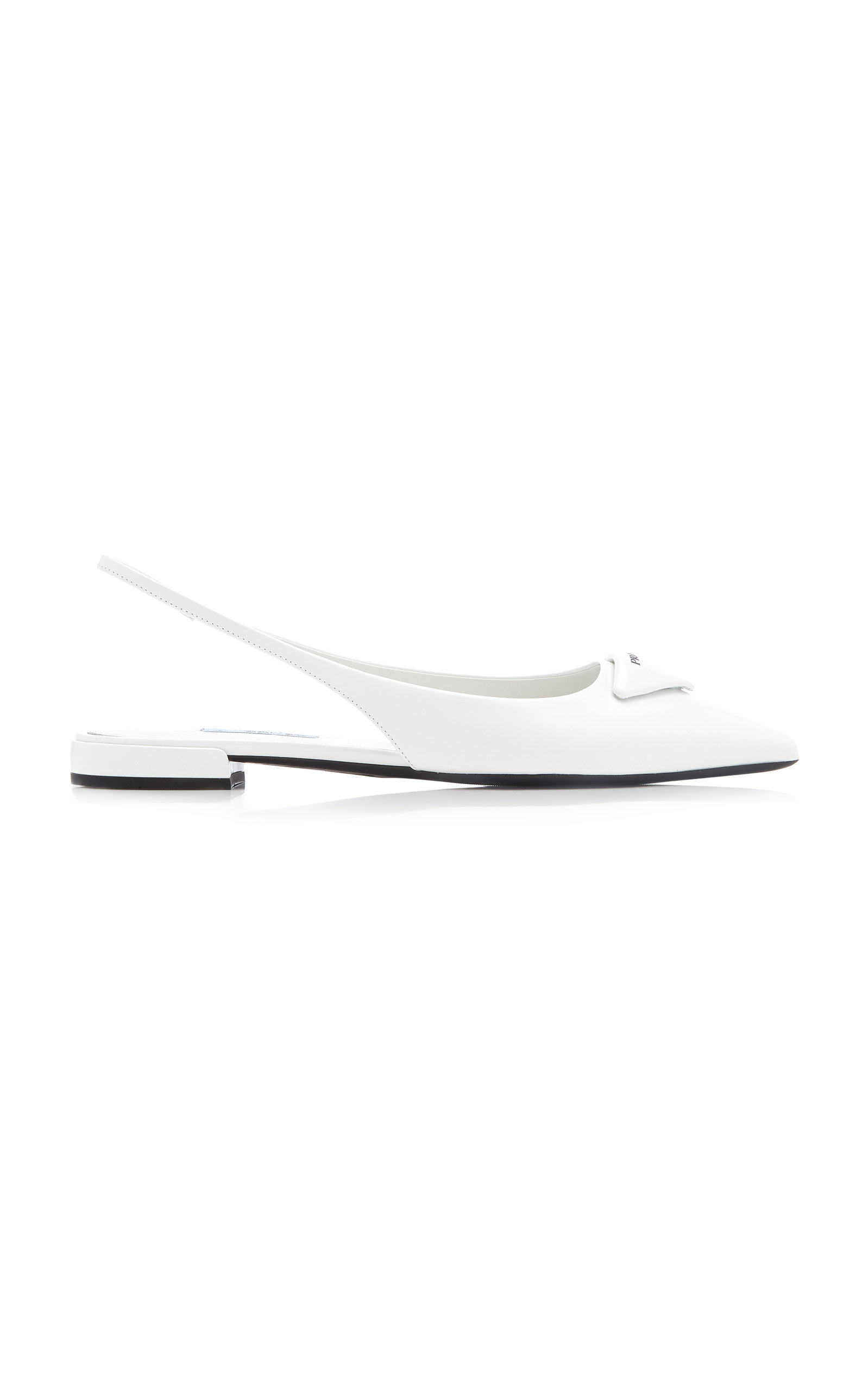 prada white flats