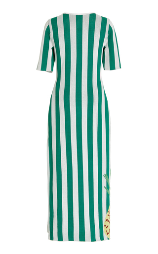 Bermuda Striped Compact-Knit Maxi Dress展示图