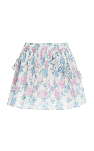 Ignacia Floral Cotton Mini Skirt展示图