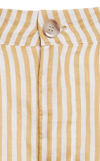 Otto Brighton Striped Linen Mini Shorts展示图