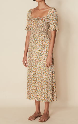 Elpaso Seymour Floral Print Midi Dress展示图
