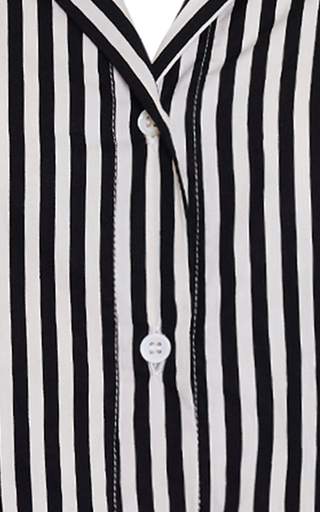 Rylen Brighton Striped Cotton Poplin Button-Up Shirt展示图