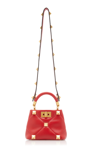 Valentino Garavani Mini Roman Stud Leather Bag展示图