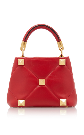 Valentino Garavani Mini Roman Stud Leather Bag展示图