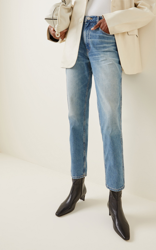 Virginia Rigid High-Rise Tapered Slim-Leg Jeans展示图