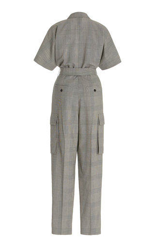 Bari Houndstooth Wool Jumpsuit展示图