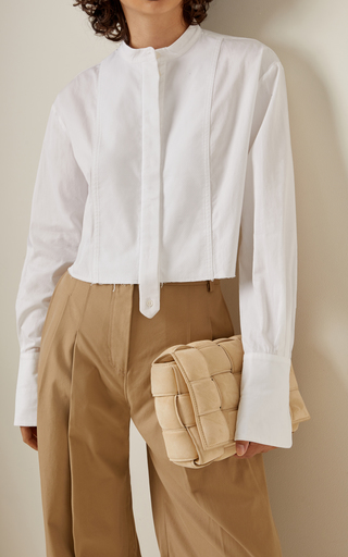 Cropped Organic Cotton-Poplin Shirt展示图