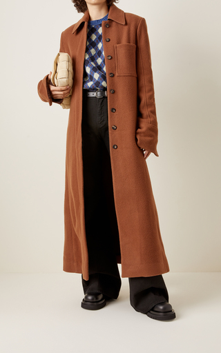 Teddy Wool-Blend Longline Coat展示图