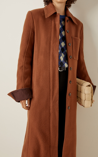 Teddy Wool-Blend Longline Coat展示图