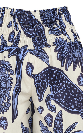 La Esperanza Printed Cotton Tapered Pants展示图