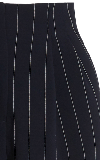 Gus Pin-Striped Crepe Straight-Leg Pants展示图