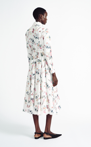 Marion Floral-Printed Cotton Midi Dress展示图