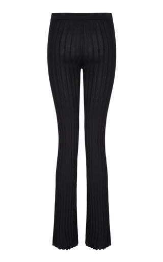 Sapphire Ribbed Straight-Leg Pants展示图