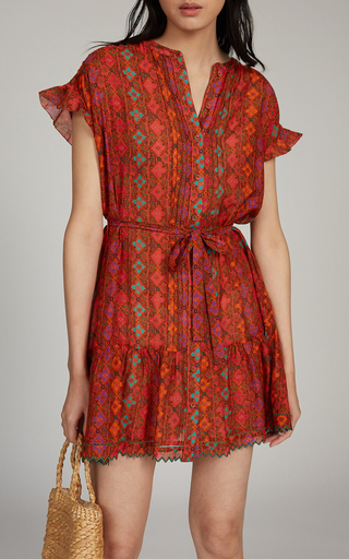 Bettie Printed Cotton-Silk Dress展示图